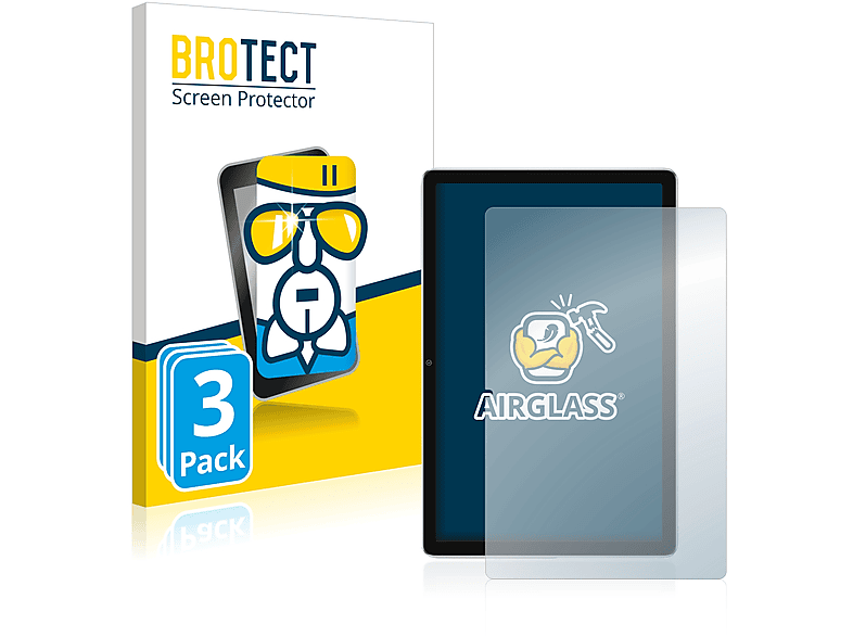 BROTECT Tab 13) klare 3x Schutzfolie(für Airglass Blackview