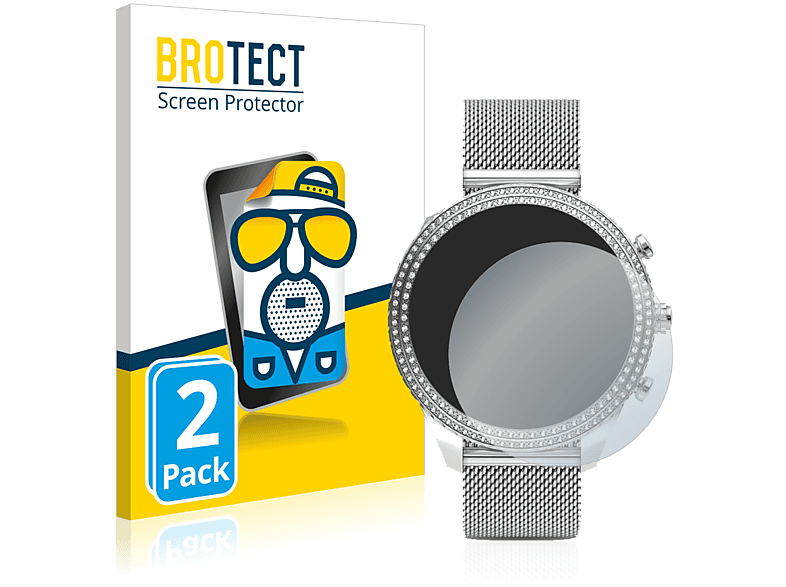 BROTECT 2x matte Schutzfolie(für Fossil Stella (6. Gen)) | Smartwatch Schutzfolien & Gläser
