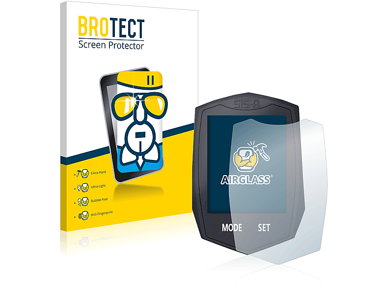 BROTECT Airglass klare Schutzfolie(für BIGO Bicycle Computer)