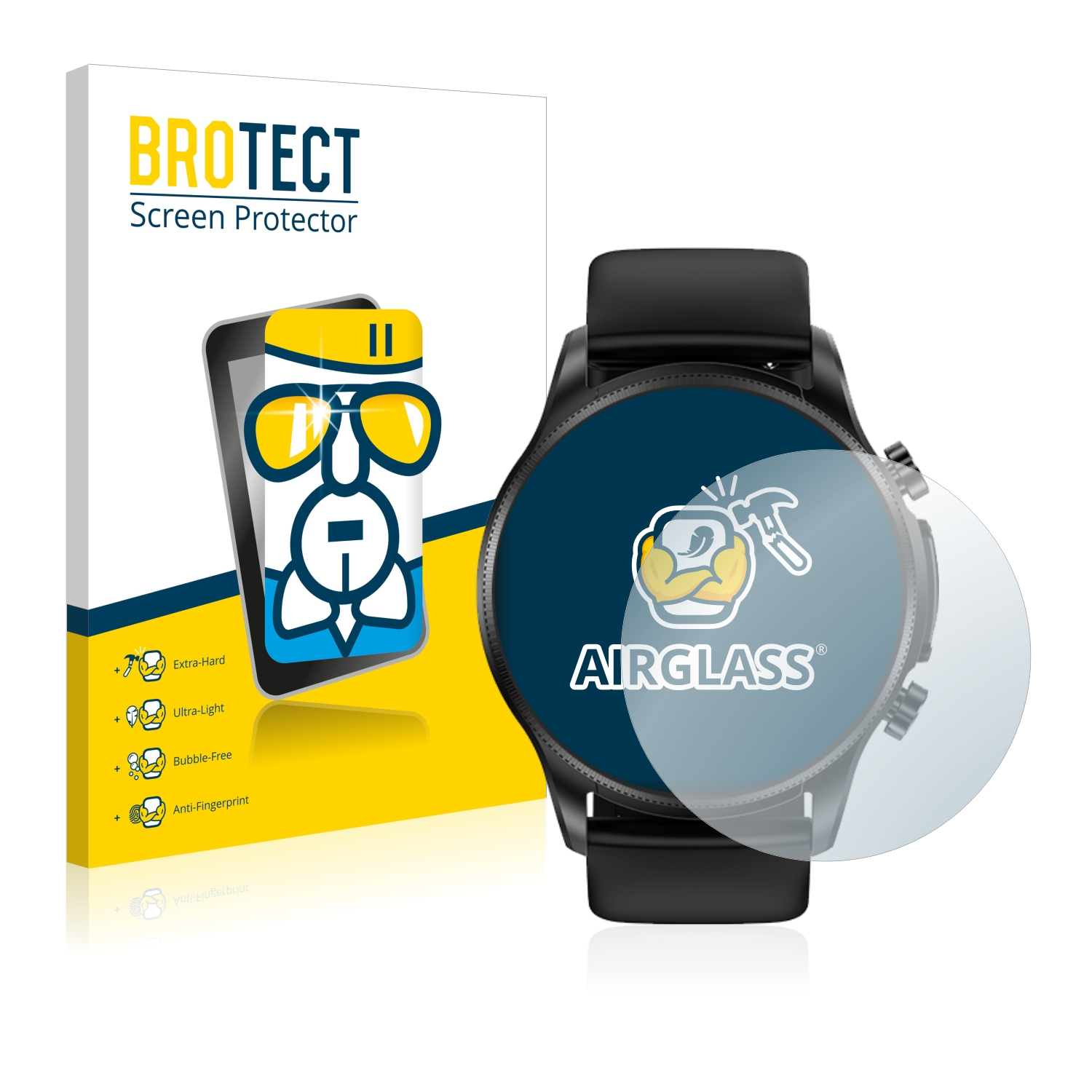 Cardiac Smartwatch) Ruijie Airglass Schutzfolie(für klare BROTECT
