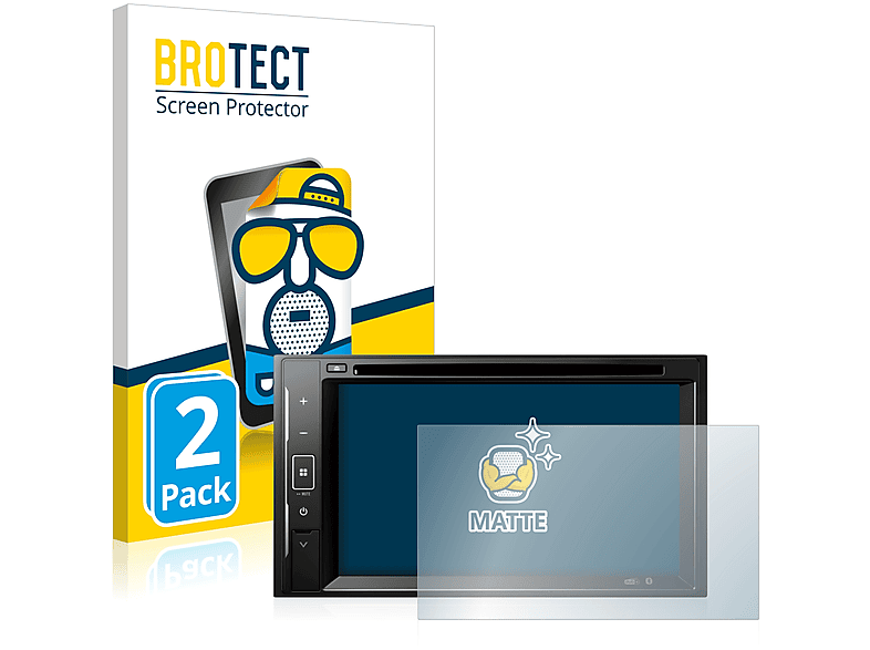 BROTECT 2x matte AVH-A240DAB) Schutzfolie(für Pioneer