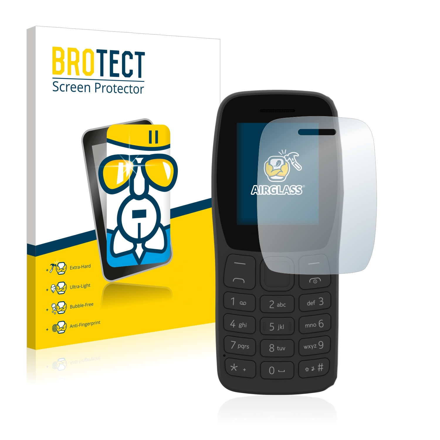 BROTECT Airglass klare Schutzfolie(für Nokia 105 2022)