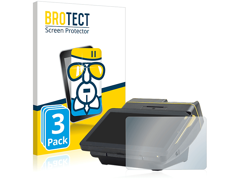 BROTECT 3x Airglass klare One) PayPoint Schutzfolie(für