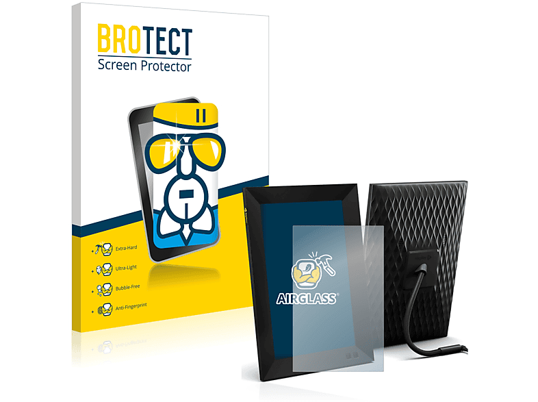 BROTECT Airglass klare Schutzfolie(für Nixplay Smart Fotorahmen 10,1\