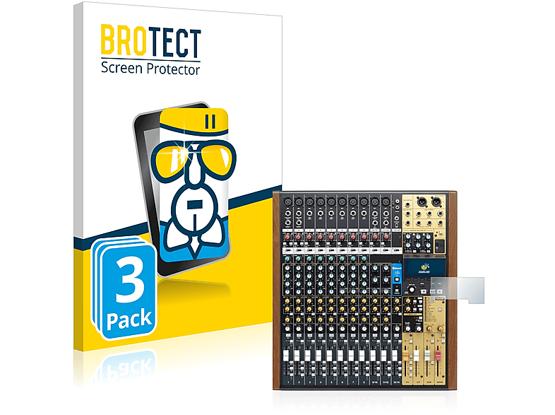 12) Modell 3x klare Schutzfolie(für BROTECT Tascam Airglass