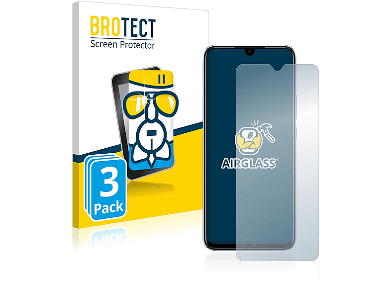 BROTECT 3x Airglass Infinix klare 5) Smart Schutzfolie(für