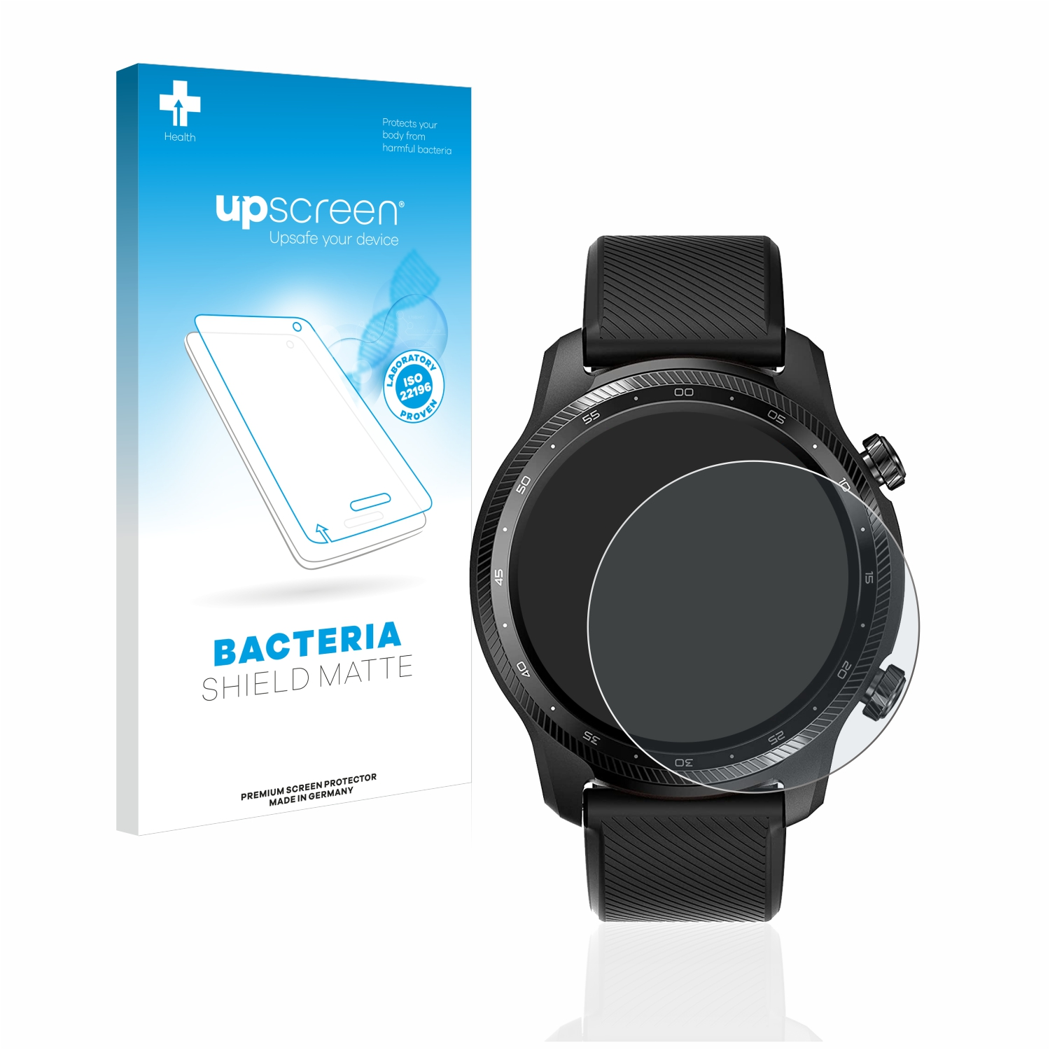 UPSCREEN antibakteriell entspiegelt Mobvoi 3 Ultra GPS) Pro Ticwatch matte Schutzfolie(für