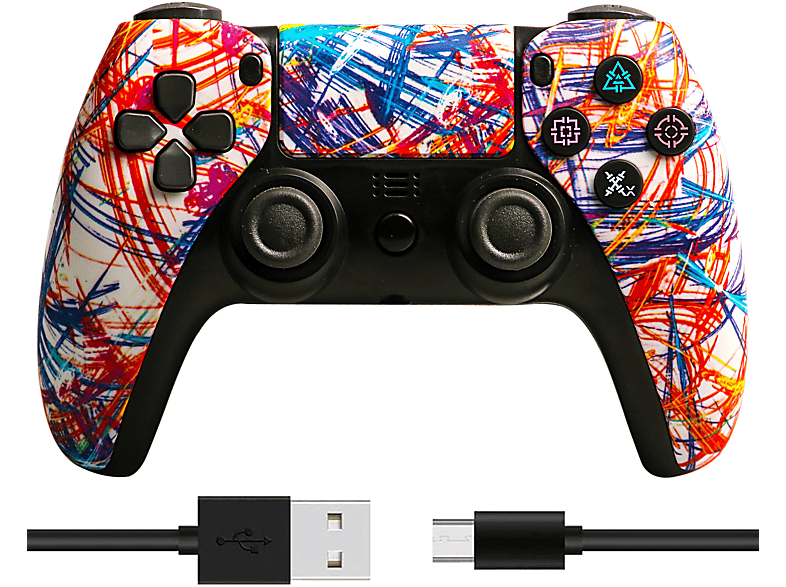 Kinsi gamepad f r ps4 pc controller linien mediamarkt