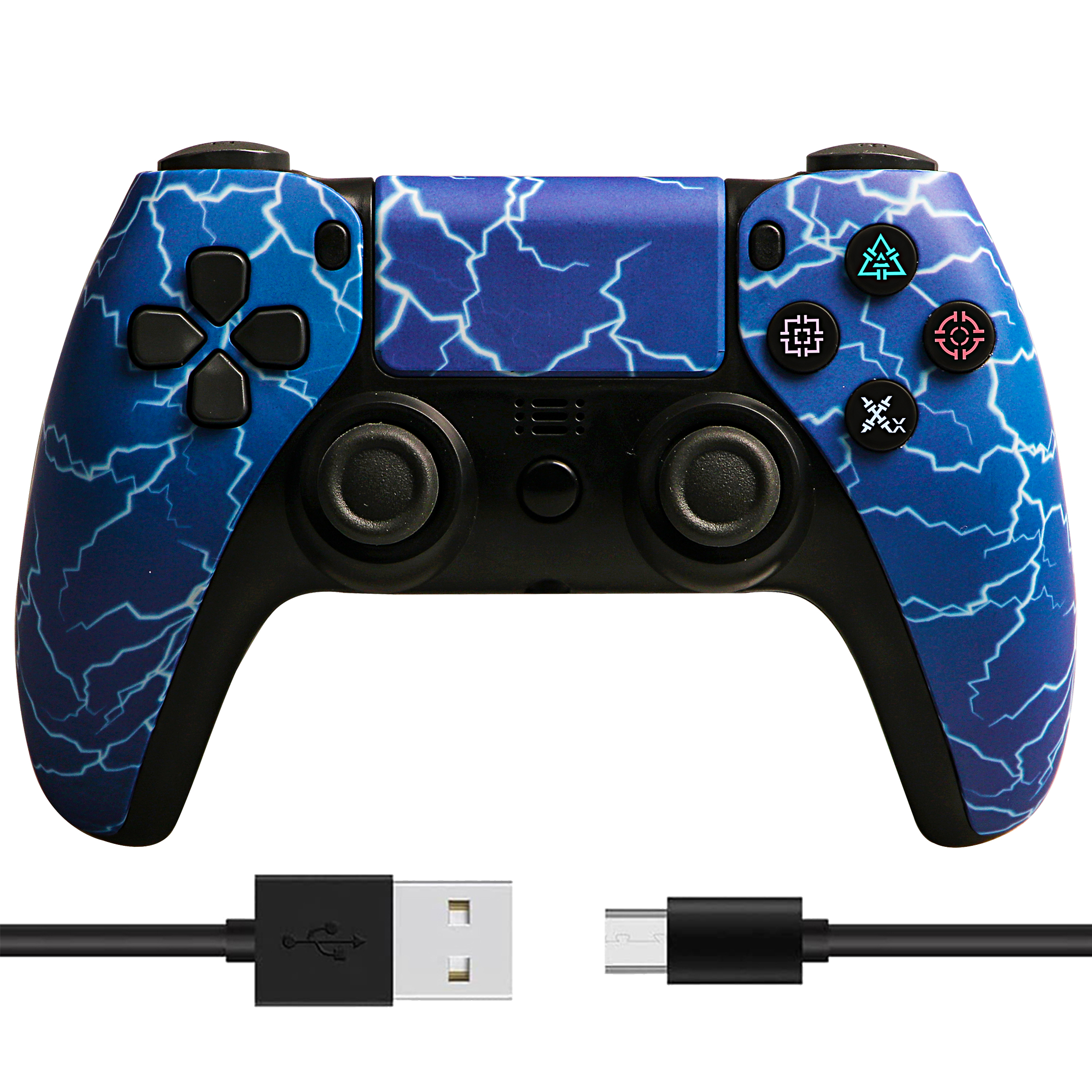 PS4 Bluetooth und Wireless Lightning, Gamepad, PC für Blitzschlag Controller, Gamepad Controller RESPIEL