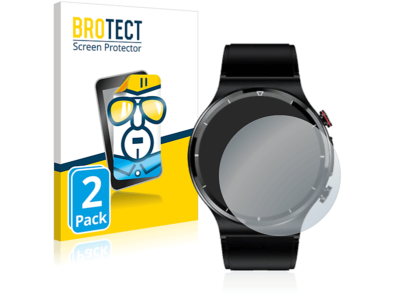 BROTECT 2x klare transparente Schutzfolie(für Zeit Vision CARE Pro