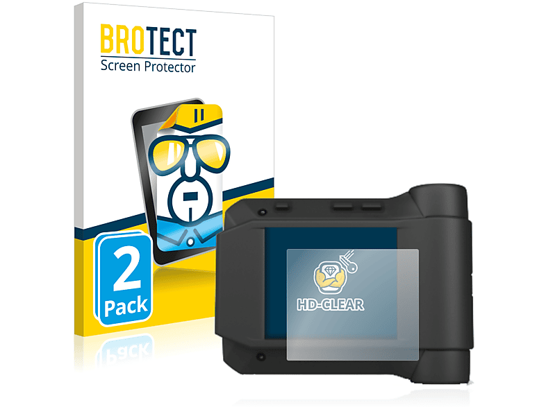 BROTECT 2x klare Schutzfolie(für Swissphone s.Quad X35)