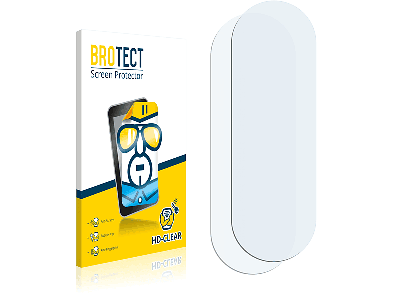 BROTECT 2x klare A11) Galaxy Schutzfolie(für Samsung