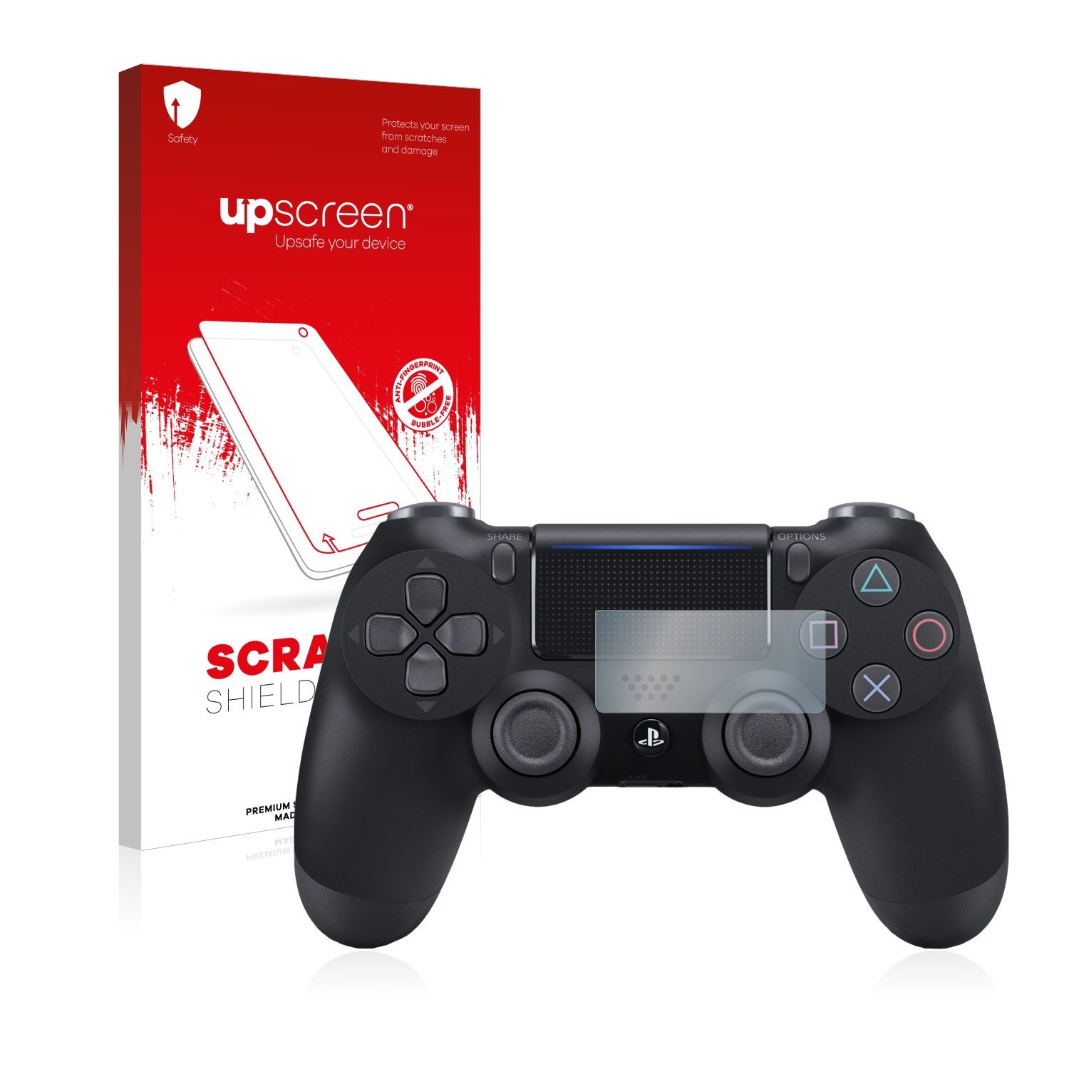 klare PS4 2019) Controller UPSCREEN Schutzfolie(für Sony 4 Kratzschutz DualShock
