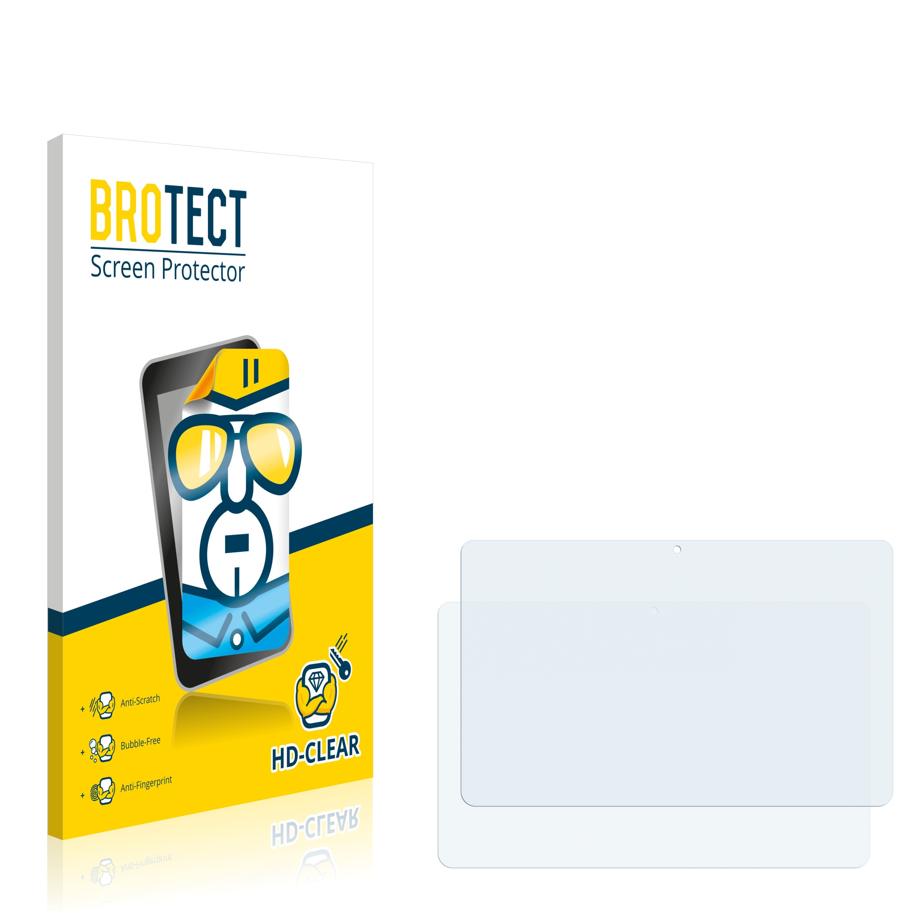 BROTECT 2x Iconia klare W510) Schutzfolie(für Tab Acer