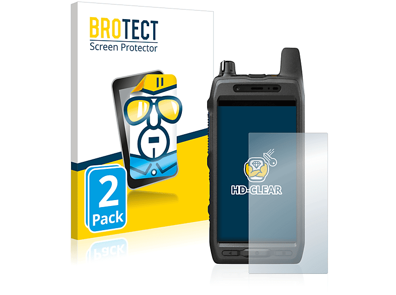 BROTECT 2x HK2157) klare Motorola Evolve Schutzfolie(für