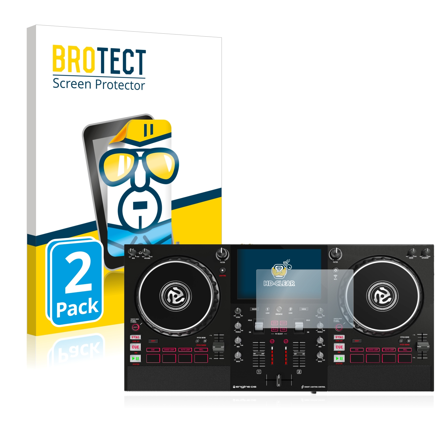 klare Numark BROTECT Mixstream 2x Pro) Schutzfolie(für