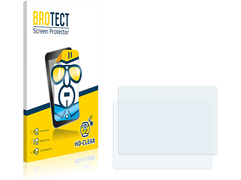 BROTECT 2x klare Schutzfolie(für Samsung Galaxy Note 10.1 N8010)
