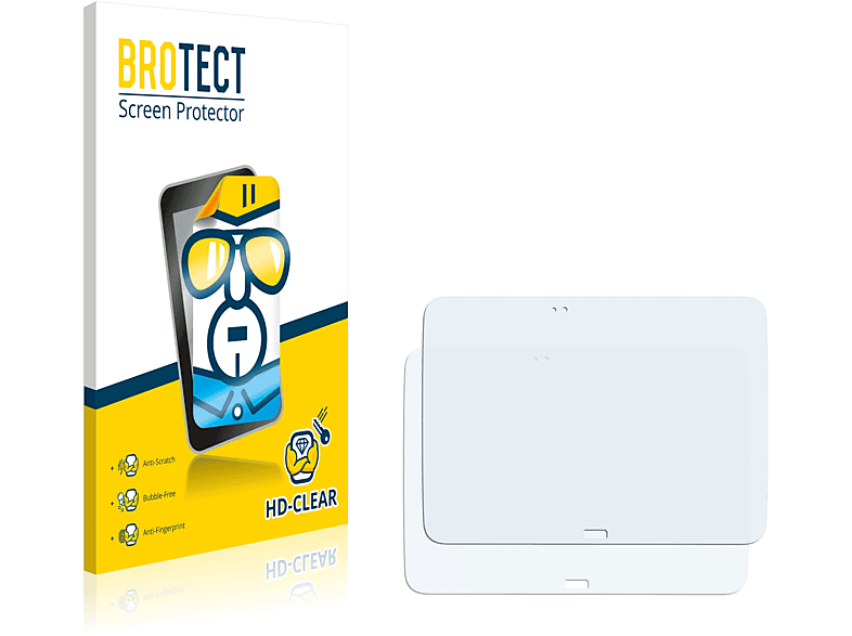 BROTECT 2x klare Schutzfolie(für 10.1 Galaxy 3 WiFi) Tab Samsung