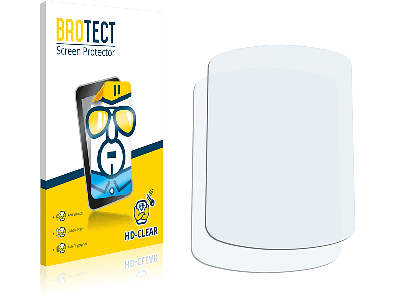 BROTECT 2x klare Schutzfolie(für Legend) eTrex Garmin