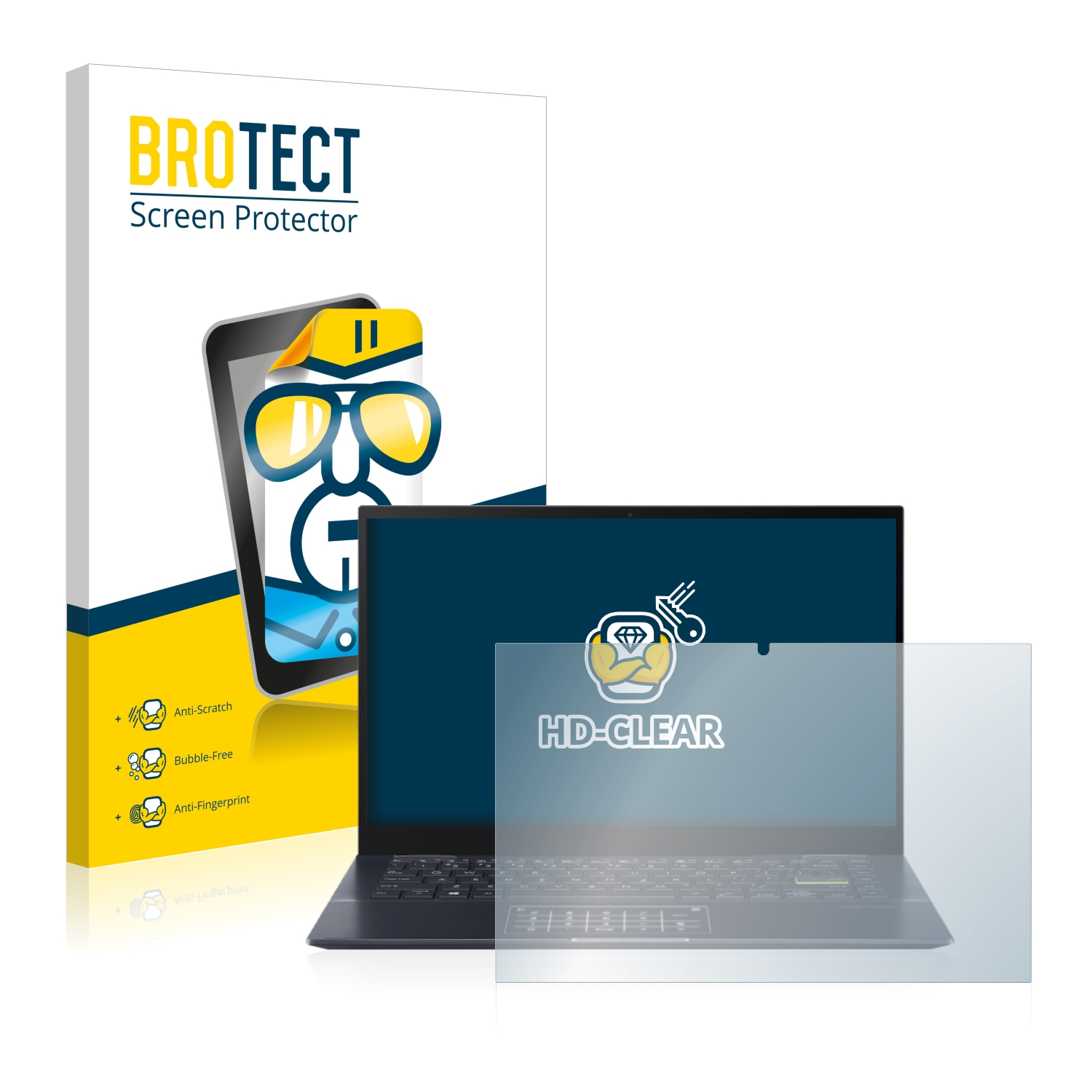 BROTECT klare Schutzfolie(für ASUS VivoBook 14 EC004R) TM420UA Flip