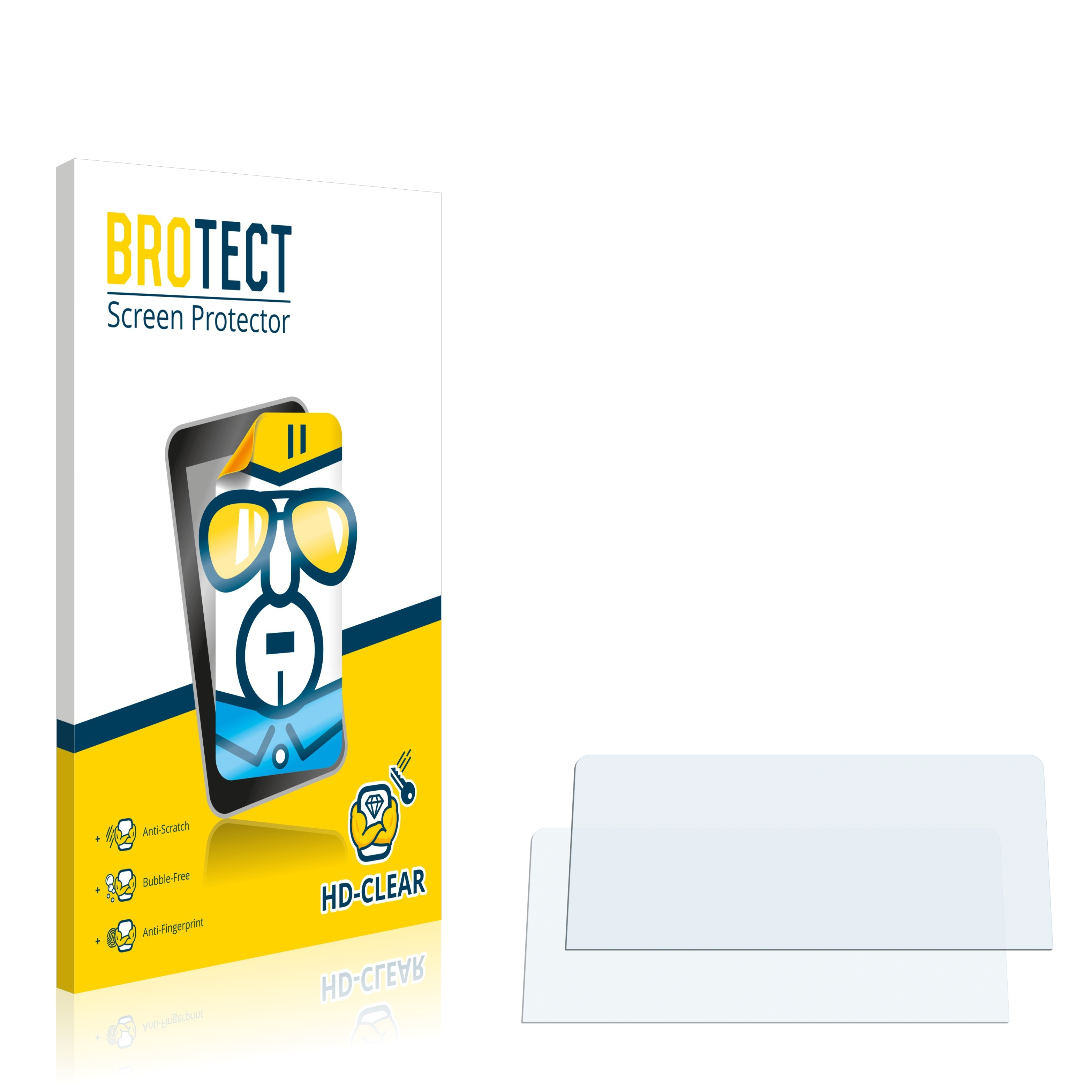 BROTECT 2x klare Schutzfolie(für NaviFly Android (10.2\