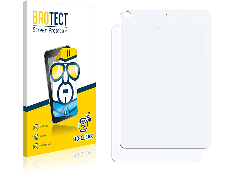 2x iPad Schutzfolie(für 2013) Apple 2 Mini klare BROTECT