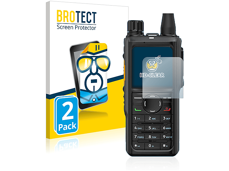 HP 2x Hytera klare Schutzfolie(für BROTECT 685)