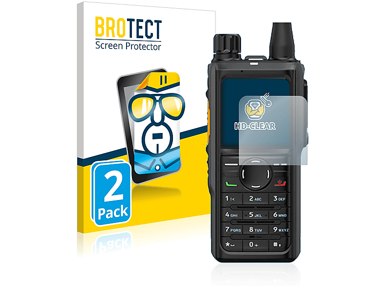 Savvies 6 Pellicole Protettive Per Hytera HP 685 - Proteggi Schermo Trasparente Antigraffio, Facile Applicazione