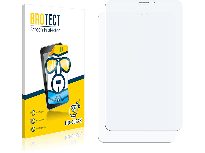 BROTECT 2x klare Schutzfolie(für Mediacom Smartpad i2 8 M-SP8I2A)