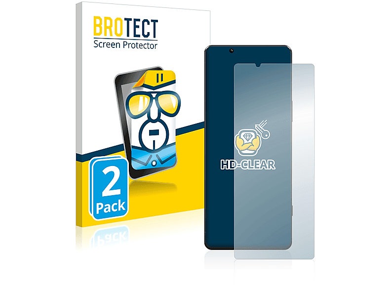 5 BROTECT IV) Sony 2x Xperia Schutzfolie(für klare