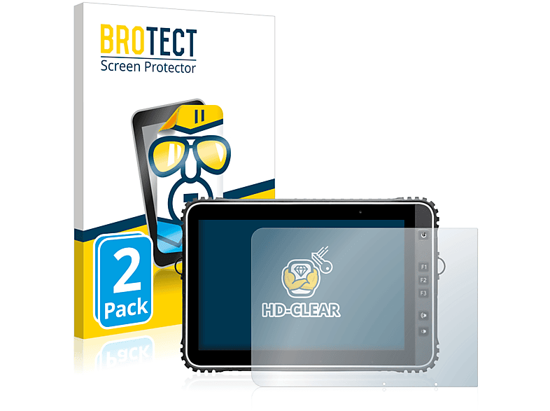 BROTECT 2x klare Schutzfolie(für Handheld Algiz RT10)