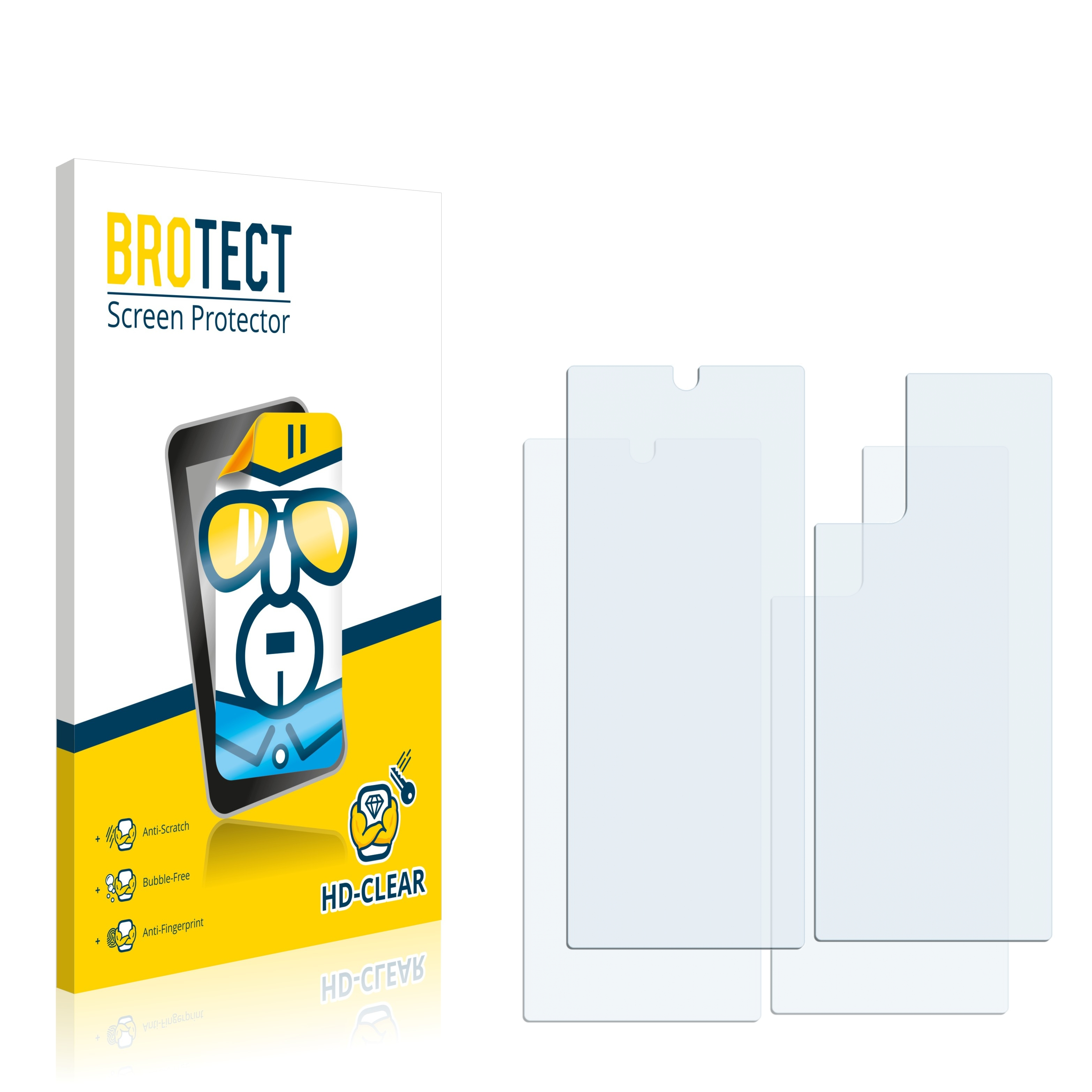 BROTECT 2x klare Schutzfolie(für Samsung Galaxy Note 20)