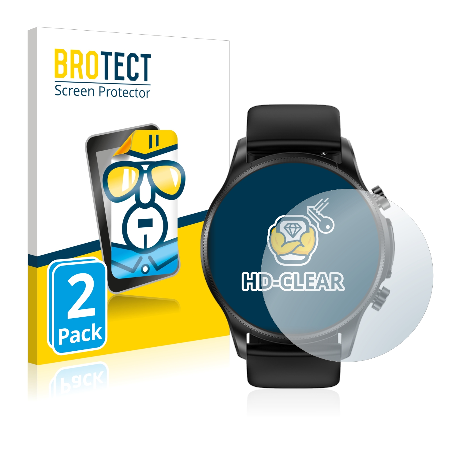 klare Smartwatch) Schutzfolie(für Ruijie 2x Cardiac BROTECT