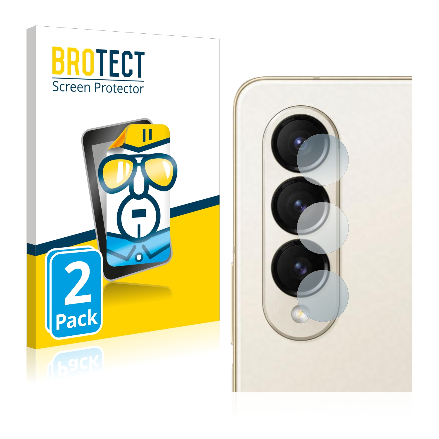 BROTECT 2x klare Schutzfolie(für Fold Samsung Z Galaxy 4)