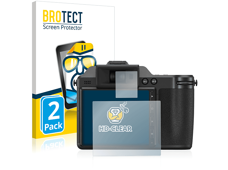 BROTECT 2x klare Schutzfolie(für Fujifilm X-H2)