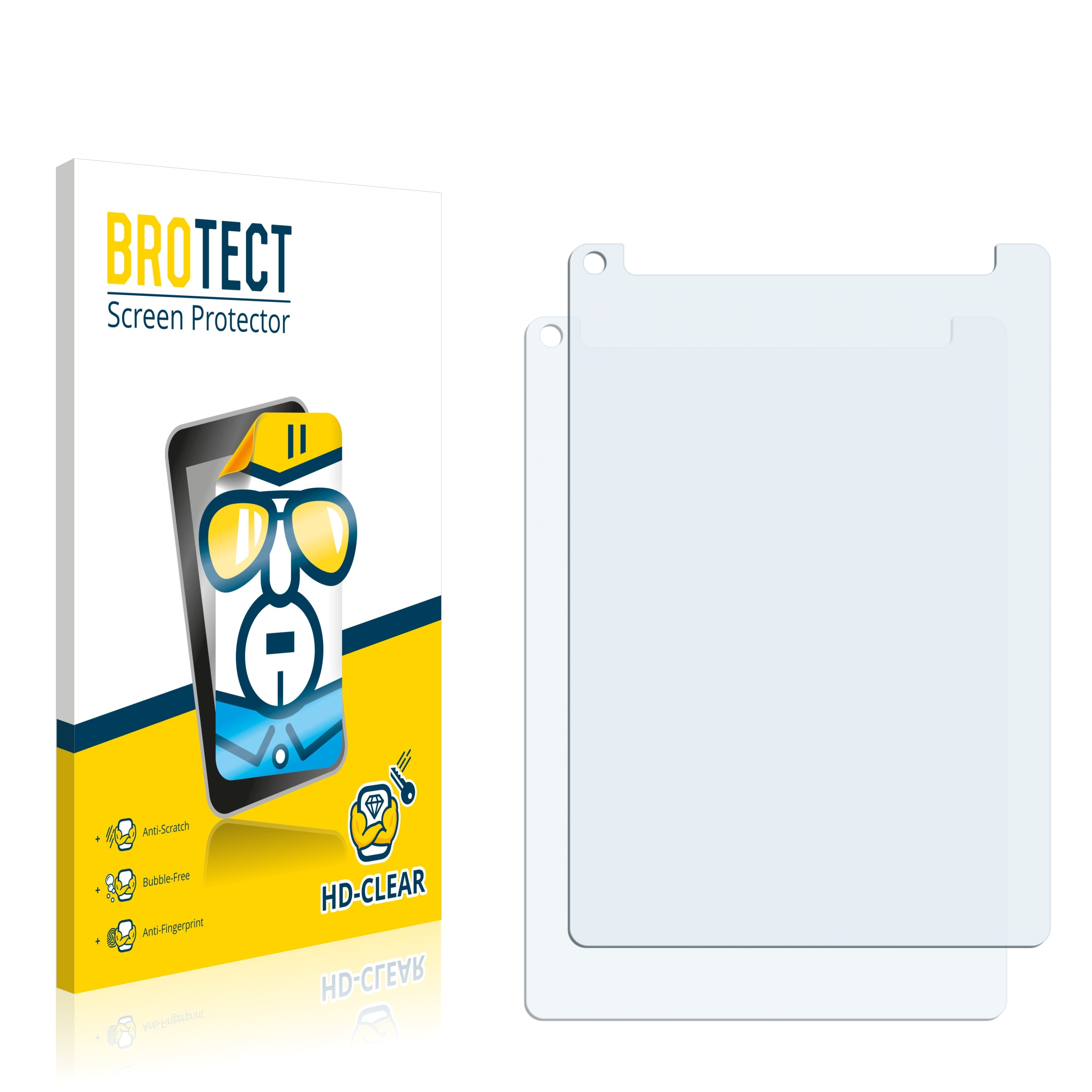 BROTECT 2x klare Schutzfolie(für 2020 Apple Cellular (8. iPad WiFi 10.2\