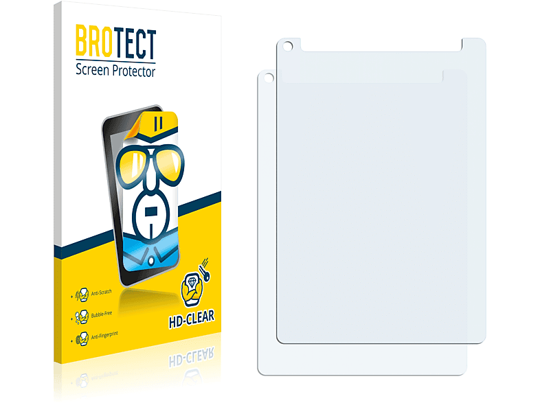BROTECT 2x klare Schutzfolie(für 2020 Apple Cellular (8. iPad WiFi 10.2\