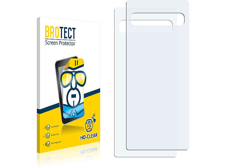 BROTECT 2x klare Schutzfolie(für Samsung Galaxy S10 5G)