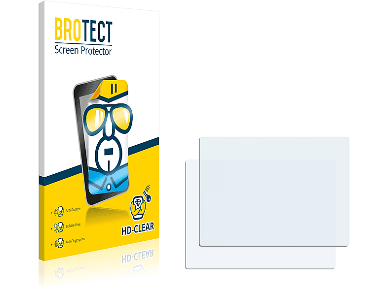 BROTECT 2x klare Schutzfolie(für Canon Digital Ixus 132)