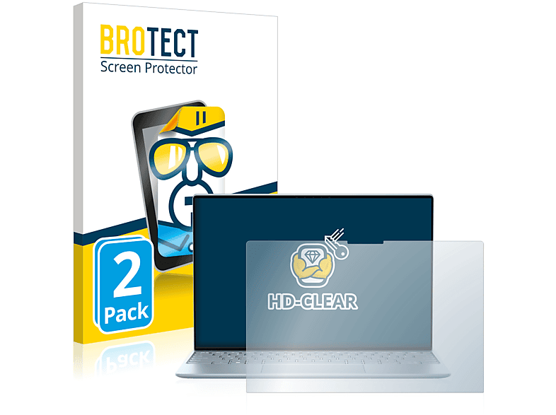 BROTECT 2x klare Schutzfolie(für Dell 9315 13 XPS Touch)
