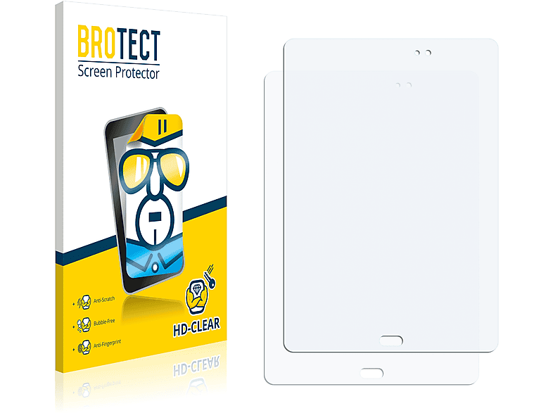 BROTECT 2x klare Schutzfolie(für Samsung Galaxy Tab A 9.7 2017)