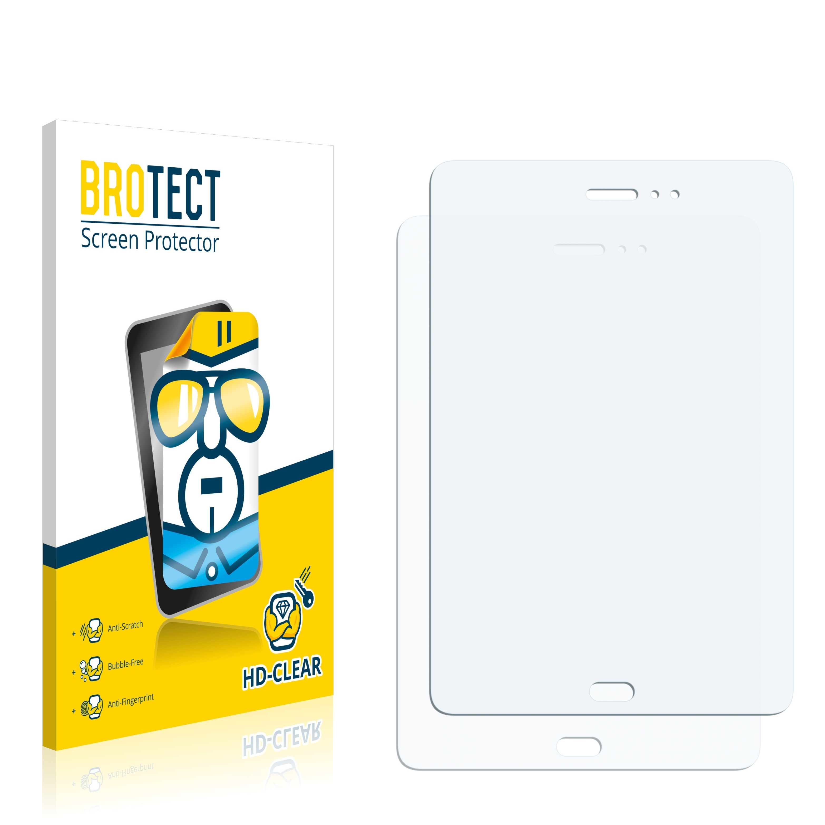 Schutzfolie(für klare A 2x Samsung Tab Galaxy 8.0 LTE) BROTECT