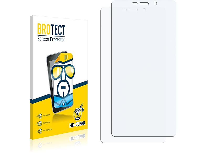 BROTECT 2x klare Schutzfolie(für Xiaomi Redmi 4 Prime)