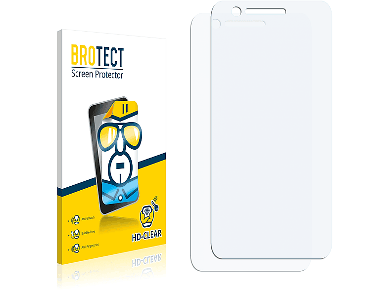 BROTECT 2x klare Schutzfolie(für LG X400)