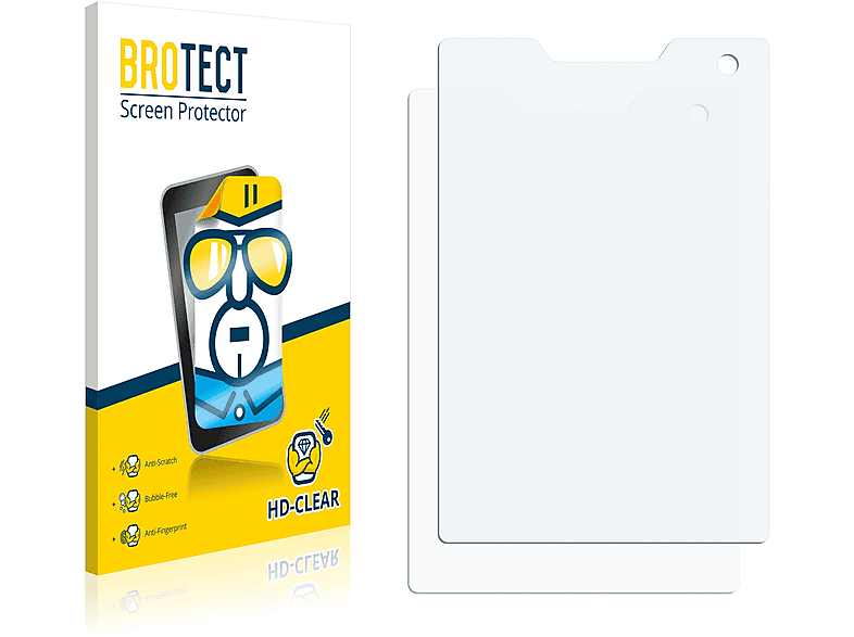 BROTECT 2x klare Schutzfolie(für Thuraya XT-Pro Dual (2016/2017))
