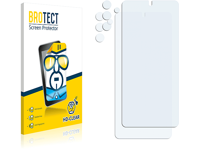 BROTECT 2x klare Schutzfolie(für Samsung Galaxy A73 5G)
