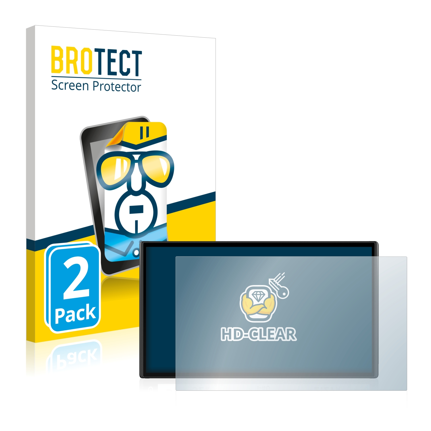 BROTECT 2x klare Schutzfolie(für DriveSmart 61 LMT-S) Garmin