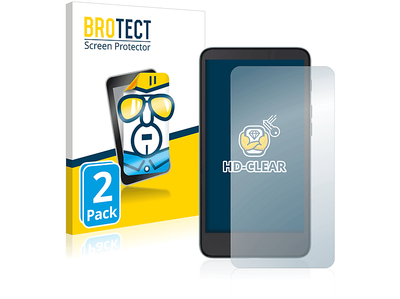 BROTECT 2x klare Schutzfolie(für Xiaomi InkPalm Moaan 5.2)