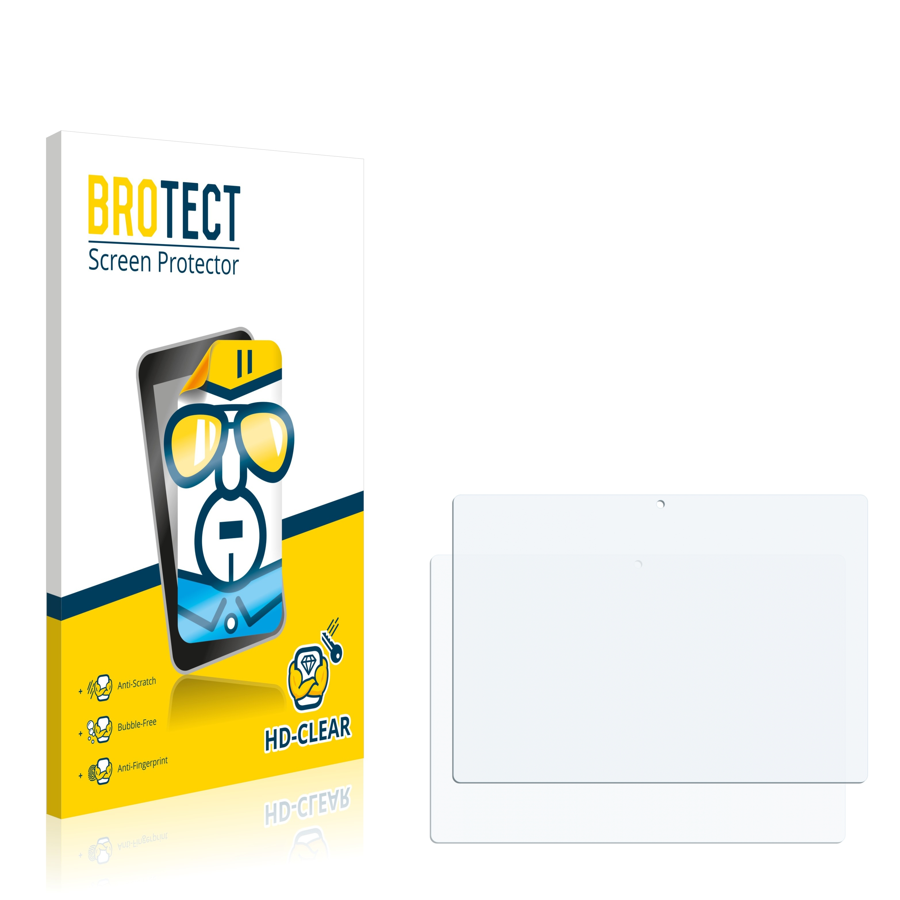 BROTECT 2x S4 SmartPad M-MP1S4A3G) Schutzfolie(für 10.1 klare 3G Mediacom