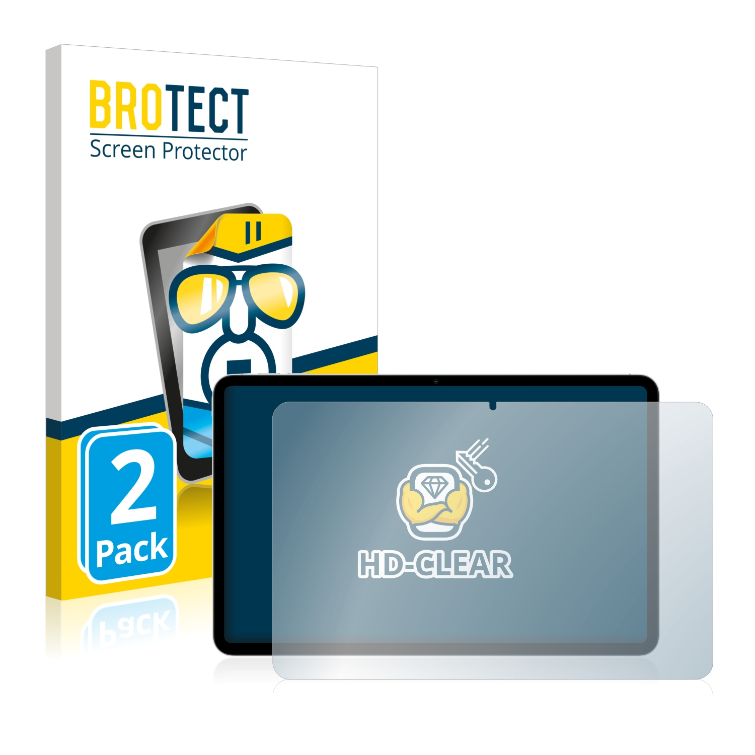 BROTECT Air) Schutzfolie(für Oppo Pad 2x klare